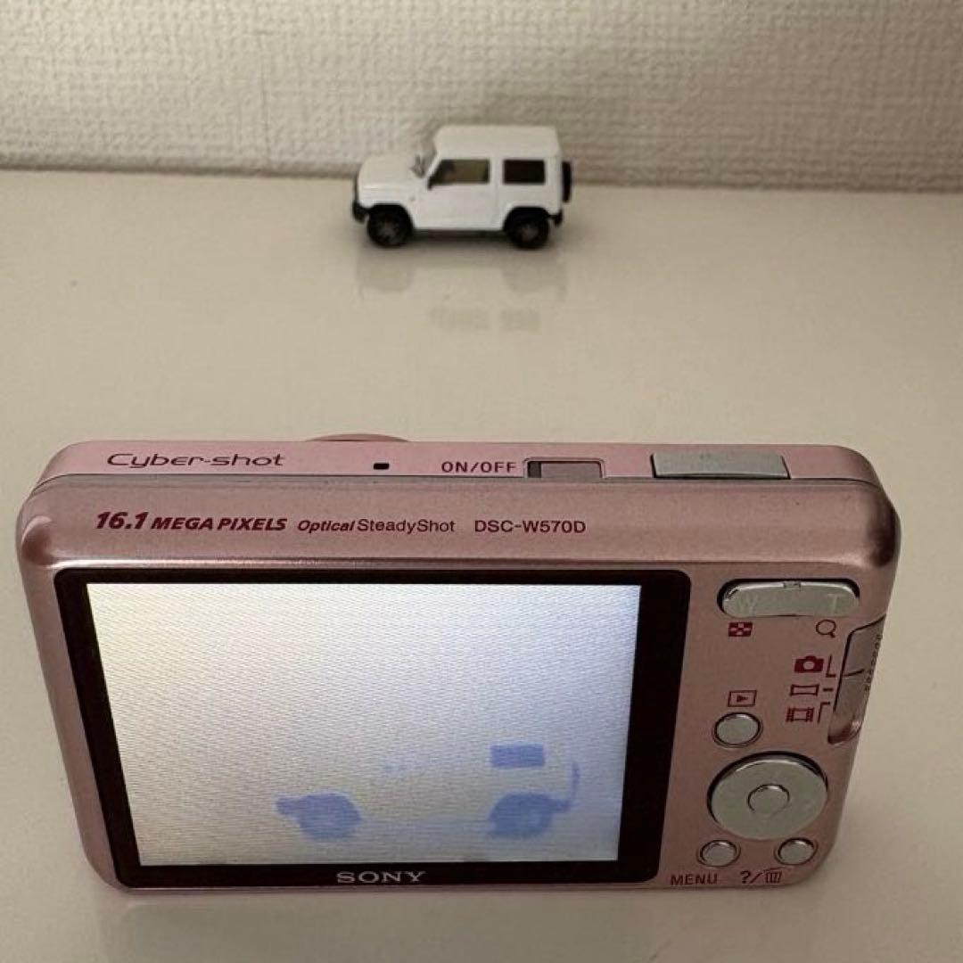 【動作確認済・美品・レア物】SONY DSC-W570D ピンク