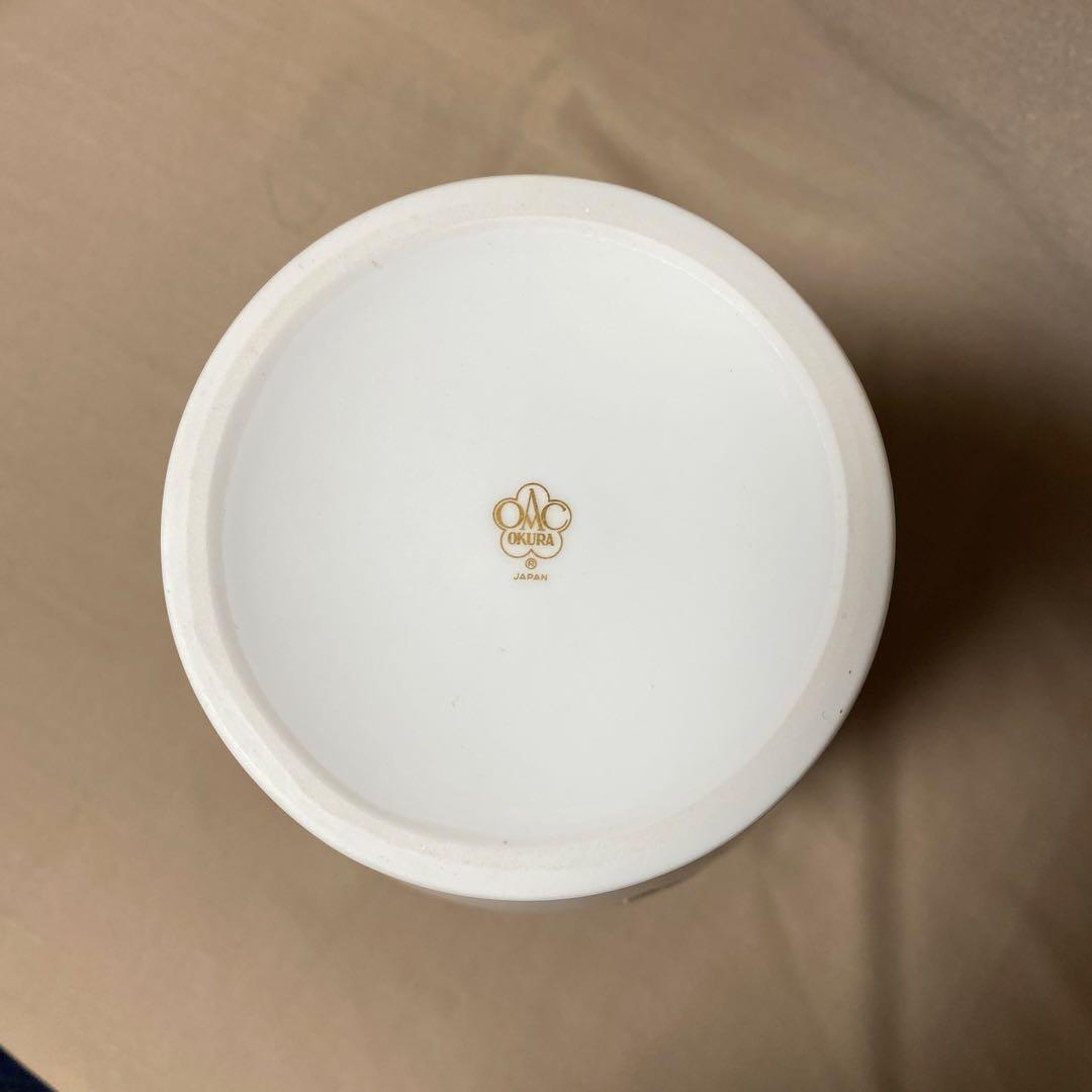 【美品】大倉陶園 金蝕葡萄柄 花瓶・花器・フラワーベース