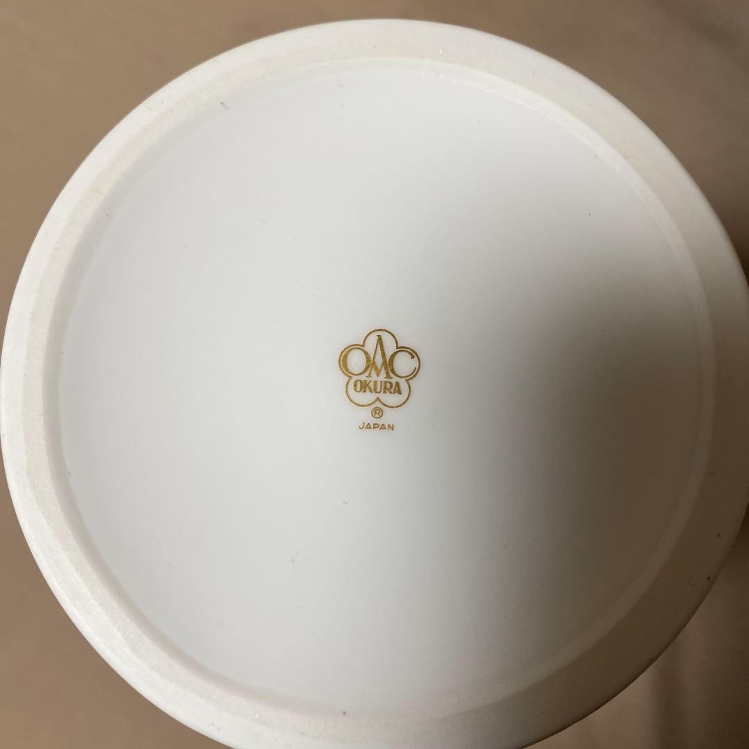 【美品】大倉陶園 金蝕葡萄柄 花瓶・花器・フラワーベース