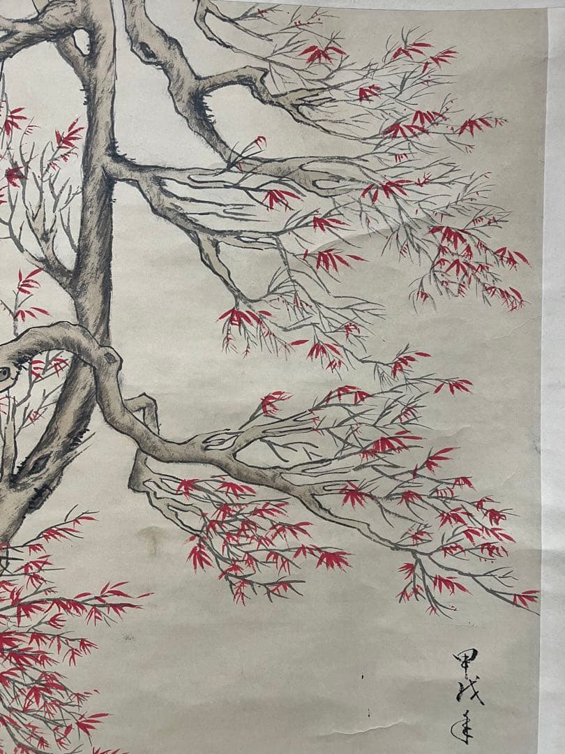 ［模写］中国書画 郎世寜［馬の図］紙本 中国美術 肉筆 木箱付 大幅！