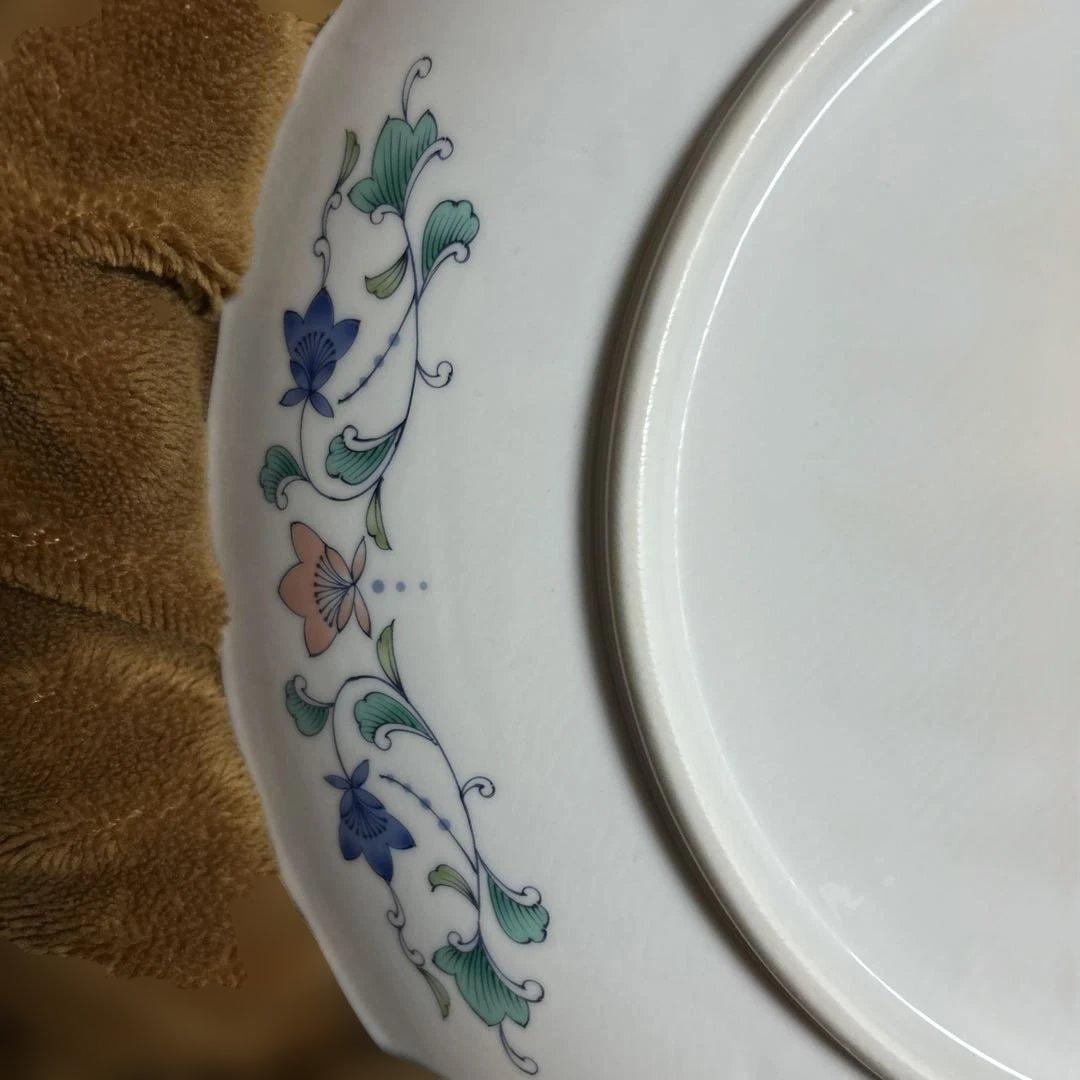 ★激レア★三洋陶器 美濃焼 龍峰窯 金七宝32大皿 和食器 金縁 青地 新品