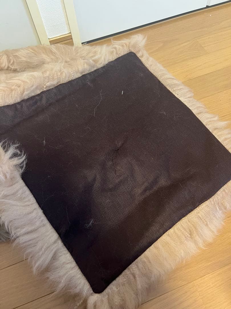 新品 FUR MOND SELKON ムートン シートクッション4点セット