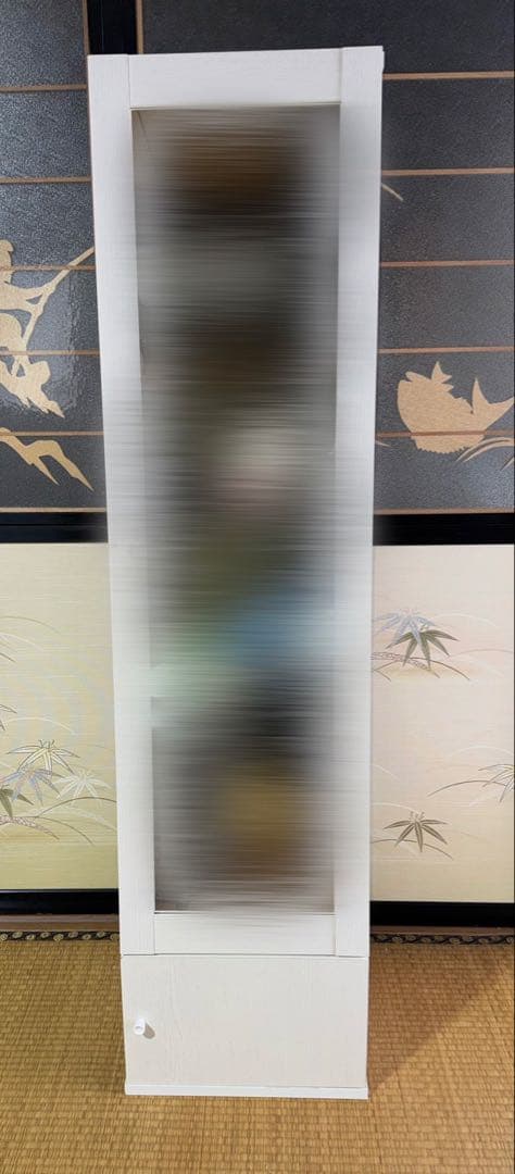 ぼん家具 全身鏡付きスタンドミラー ホワイト