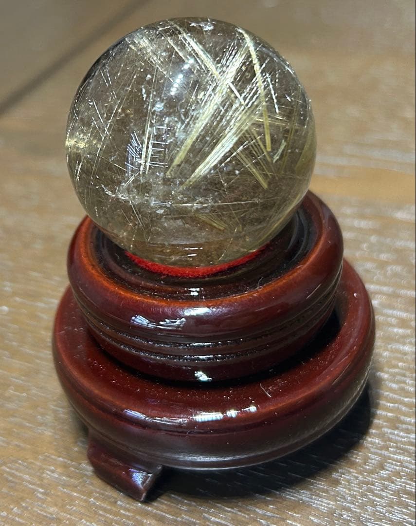 ルチルクォーツ丸玉42mm