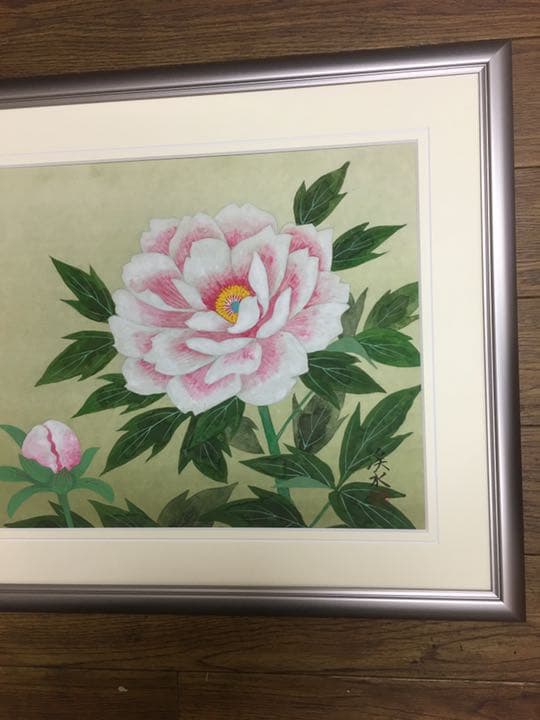 日本画手がき肉筆画(真筆)6号半田渓水 渓水作品激安も超激安