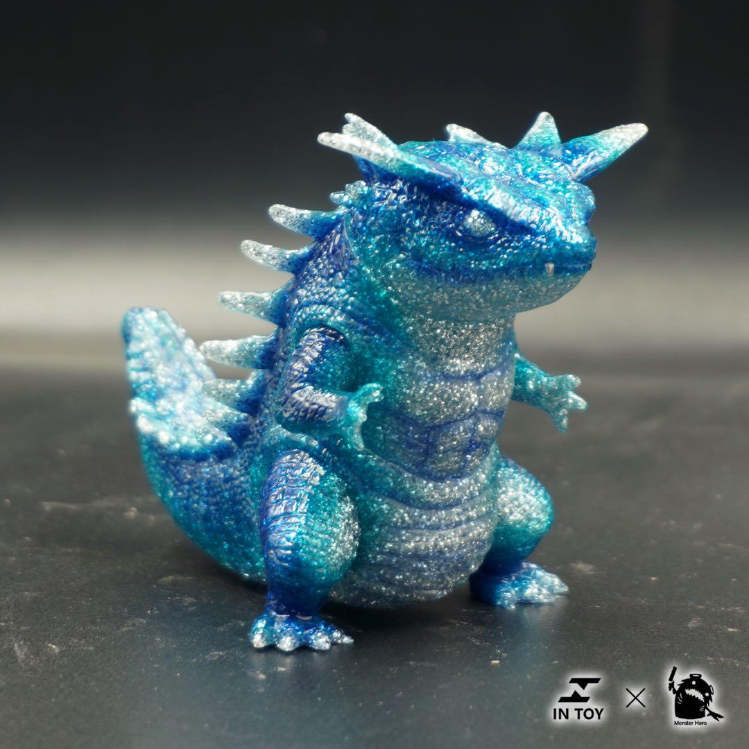 ミニ超獣　レオパ　フトアゴ　怪獣　可動　ソフビ　フィギュア　グリッター　3体