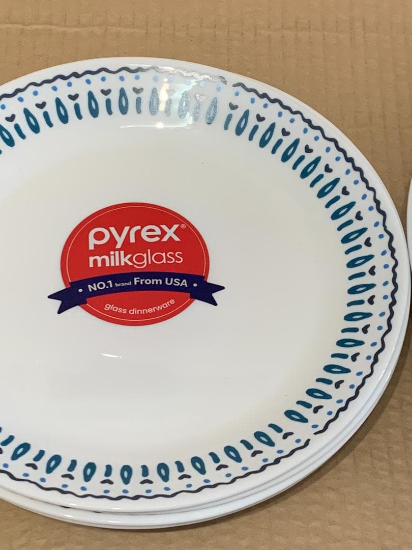 レア　新品8枚　パイレックス　PYREX アローズ　サラダ　プレート 皿