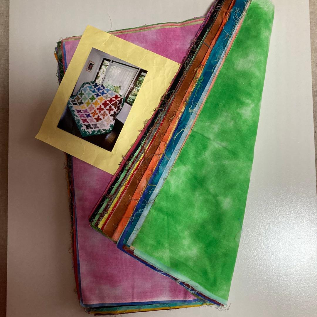 ムラ染め、布　48枚