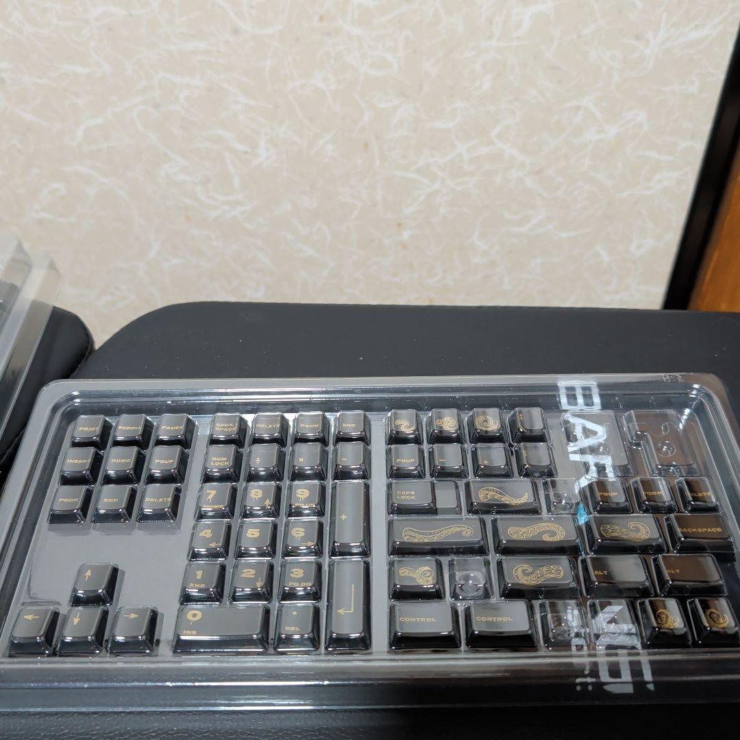 キーボード cthulhu keycaps black transparent