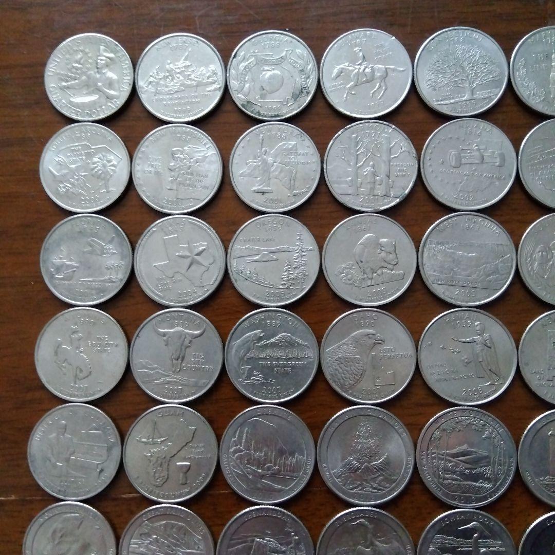 アメリカ合衆国の25セント硬貨71種類のセット