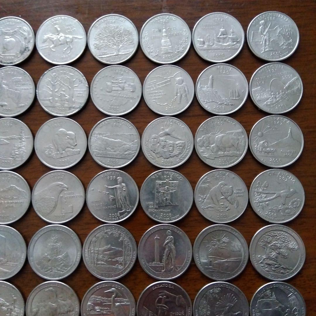 アメリカ合衆国の25セント硬貨71種類のセット