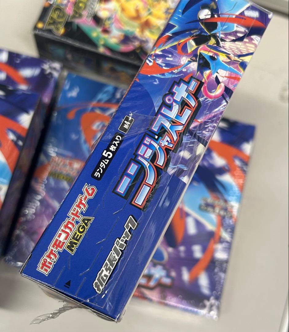 ポケカ　ニンジャ×4箱　メガドリーム×1箱　シュリンク付き