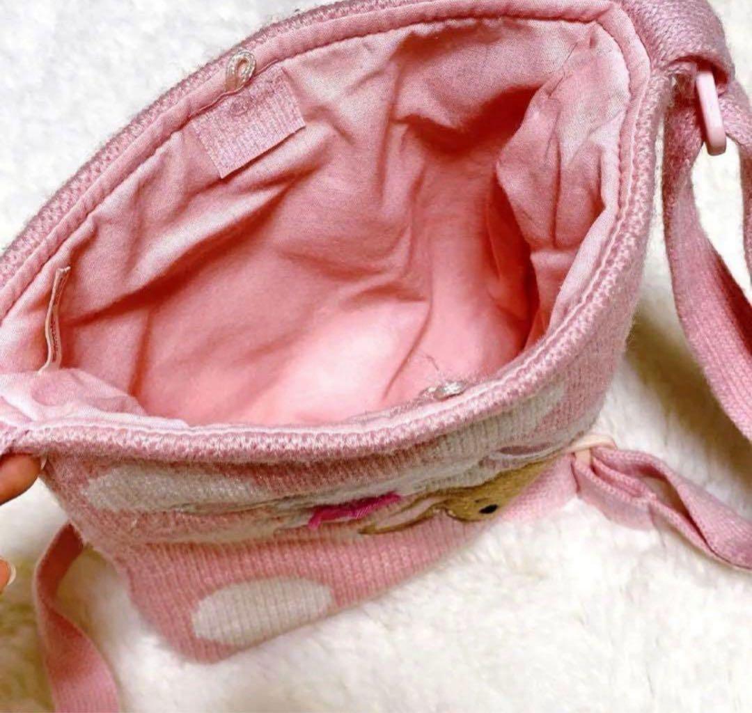 シュガーバニーズ サンリオ ショルダーバッグ ポシェット ニット レア 希少