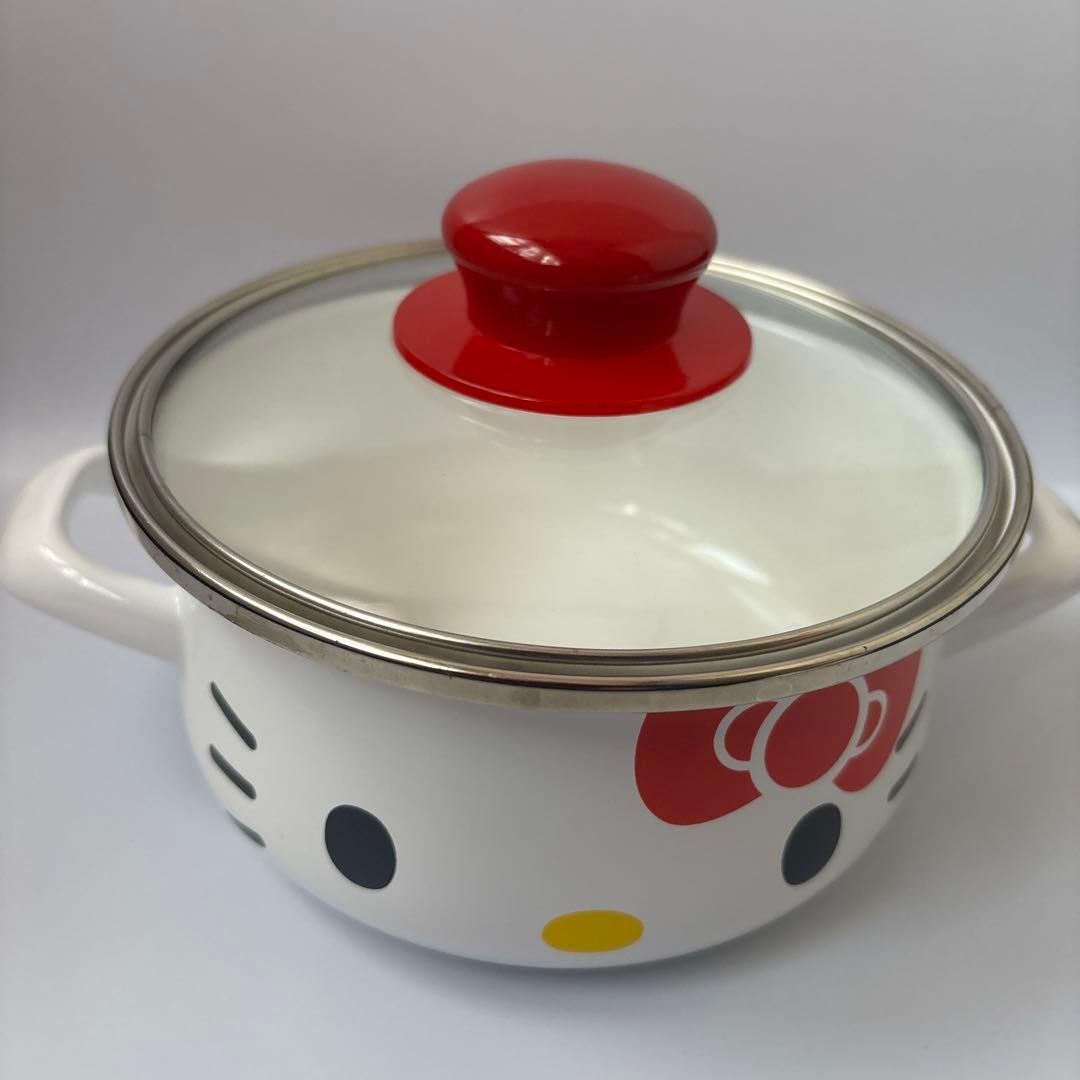ハローキティ ホーローケトル&両手鍋セット　新品未使用