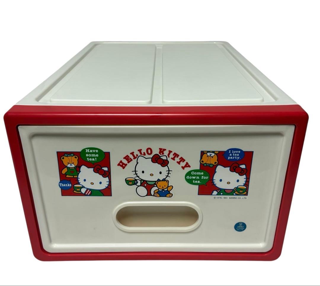 【平成レトロ】1991年 サンリオ ハローキティ 収納ボックス 衣装ケース