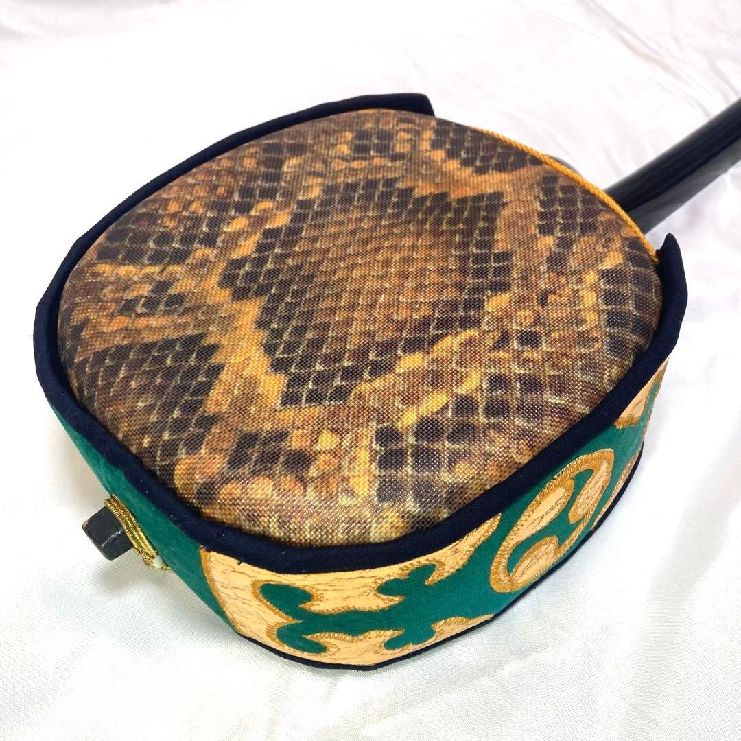 三線 沖縄 収納袋 付属品 初心者 人工皮 蛇革 蛇皮 和楽器