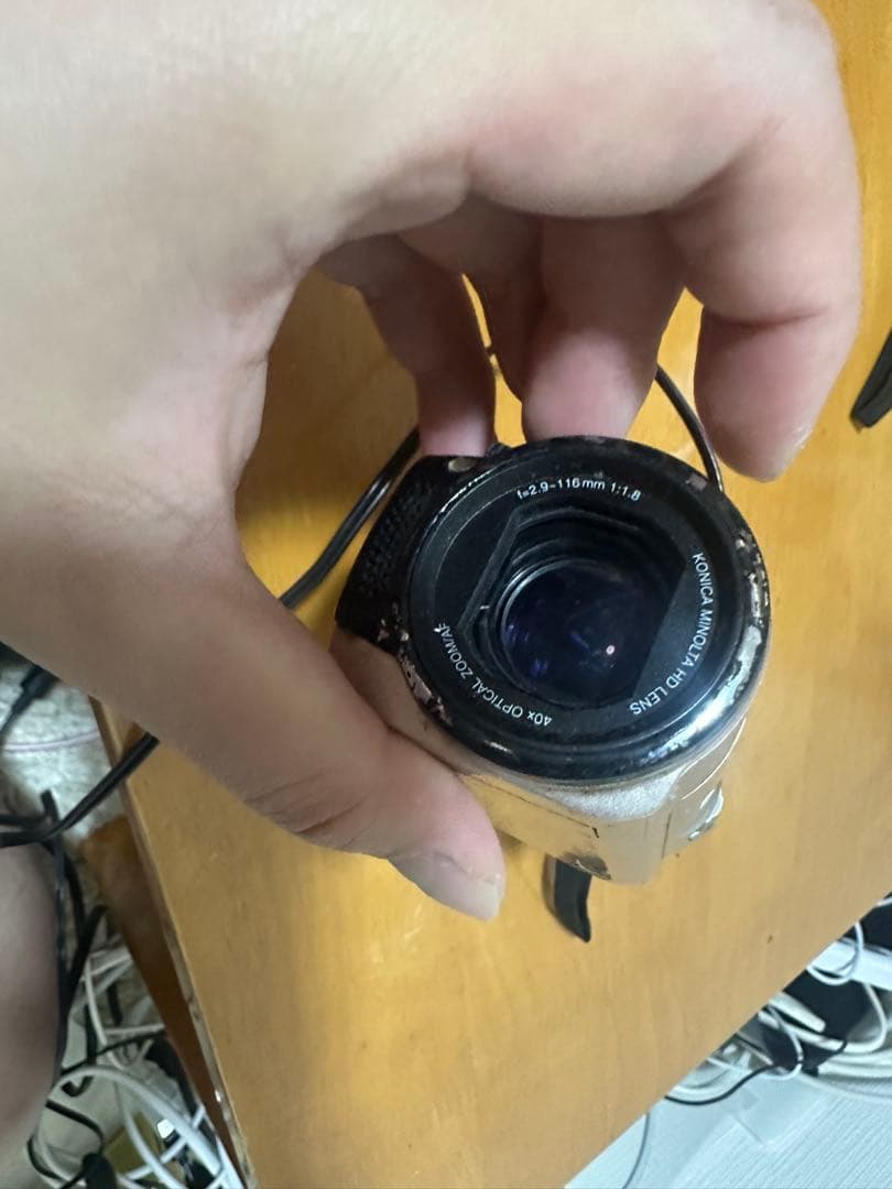 HDビデオカメラ シルバー レッド ブラウン 3台セット