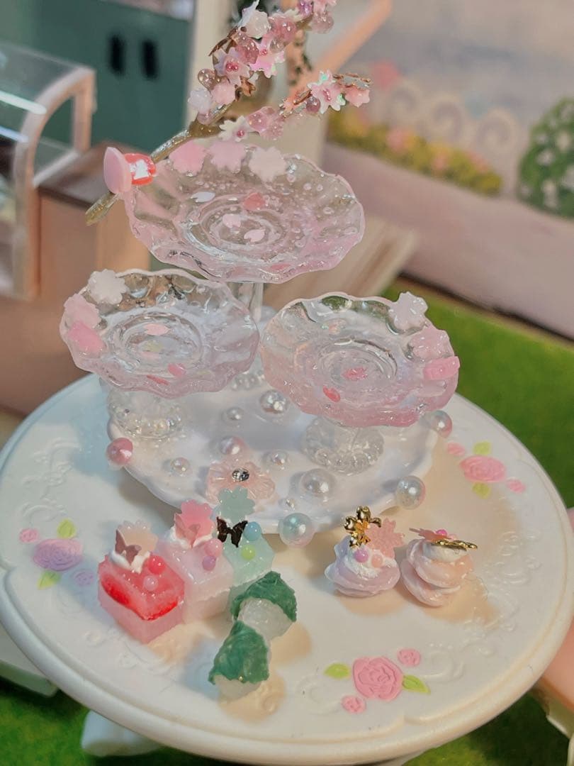 桜舞うさくらアフタヌーンティーシャンパンセット