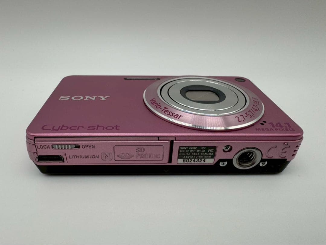 ☆極上美品【SONY】Cyber-Shot DSC-W350 ピンク ソニー