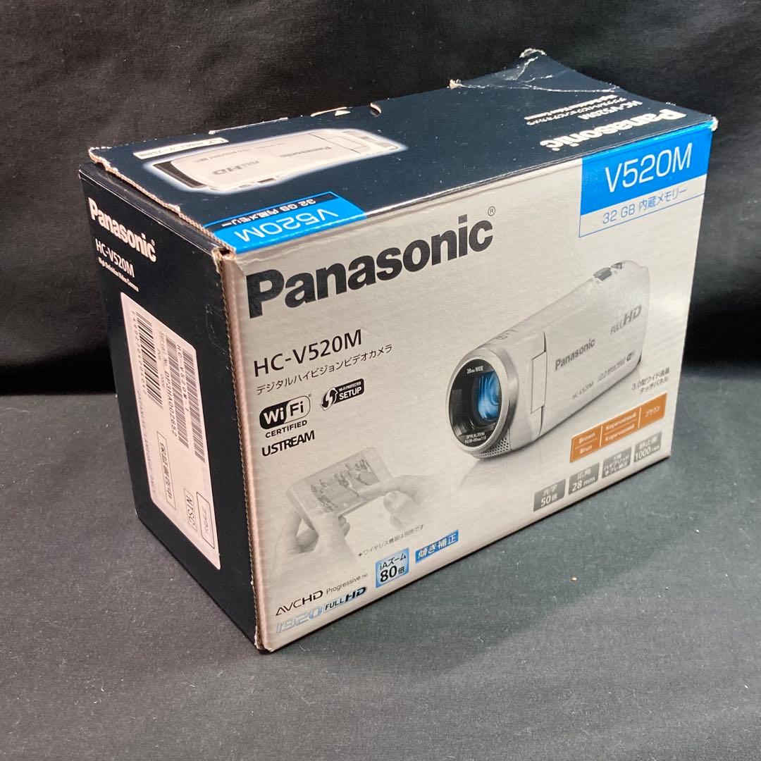【美品】パナソニック ビデオカメラ HC-V520M 内臓メモリー32GB