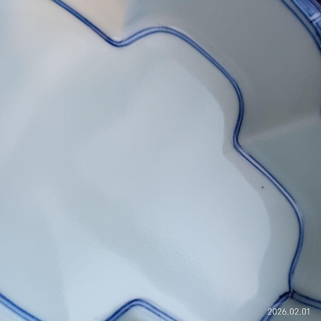 青いライン 四角形皿 20枚セット　有田焼深皿10枚