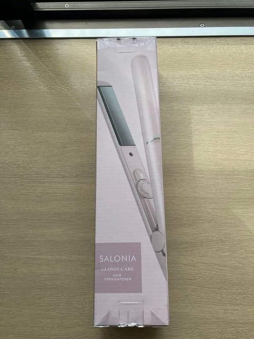 サロニア　グロッシーケア　ストレートヘアアイロン　ピンク　24mm