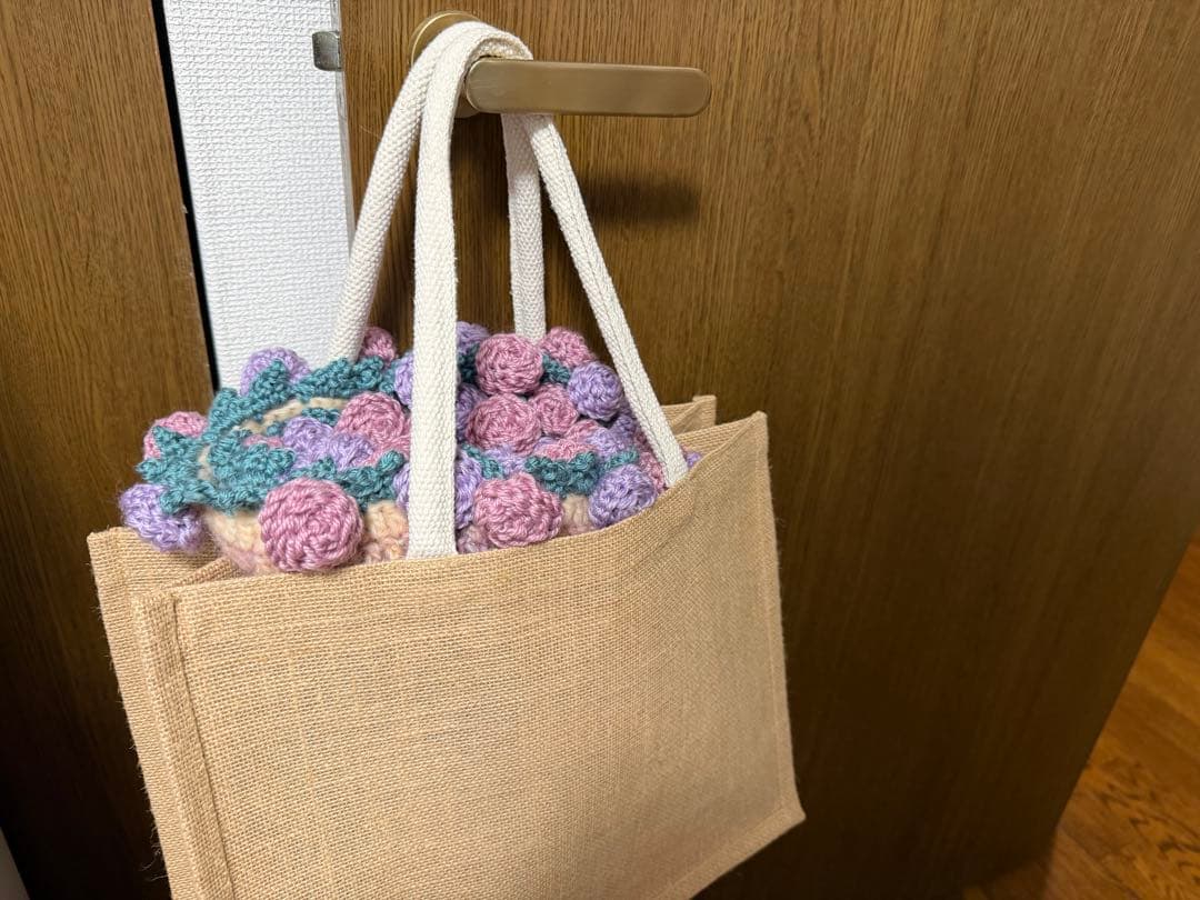 花束ブランケット　ブーケブランケット　ハンドメイド　バラ　直径約90cm