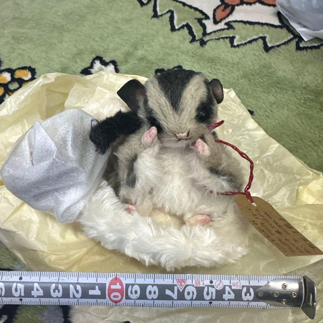 未使用　ハンドメイド　モモンガ　ぬいぐるみ　テディベア
