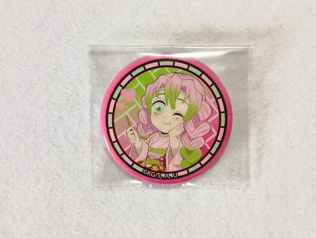 鬼滅の刃　銀だこ　甘露寺蜜璃缶バッジ