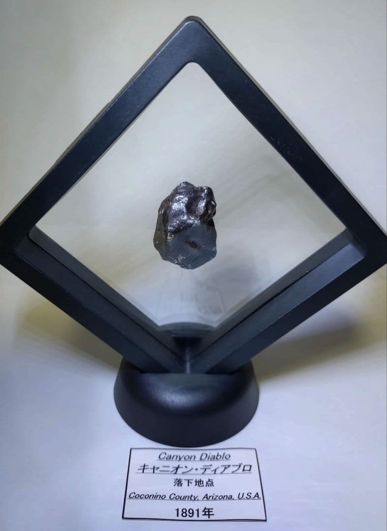 キャニオンディアブロ隕石　ケース土台カード付【検索ワード ギベオン イミラック】