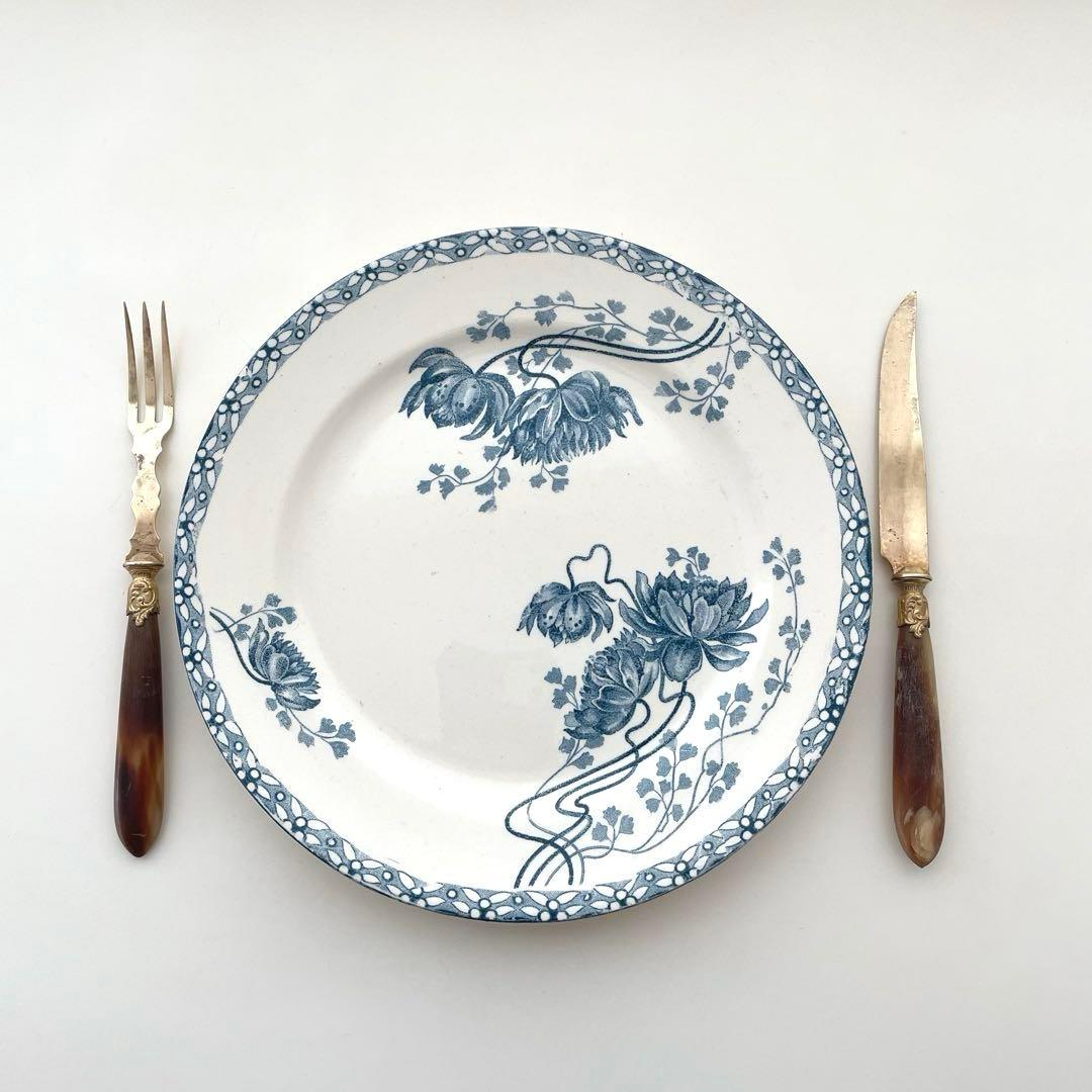 フランスアンティーク デザートフォーク&ナイフ6本セット