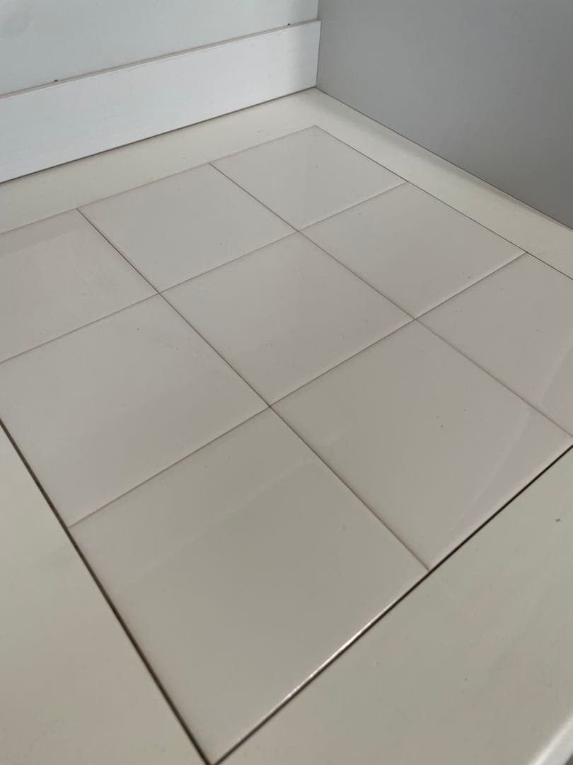 ホワイト木製食器棚・キッチンカウンター