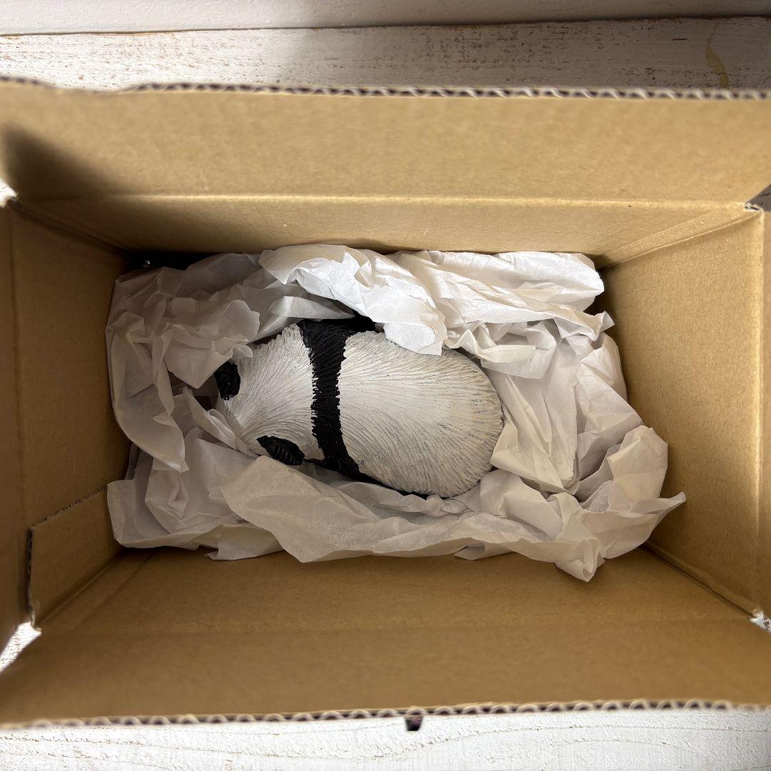 パンダ　木彫りの熊　ペイント　幅125×奥行60×高さ75㎜　民芸　大熊猫　置物