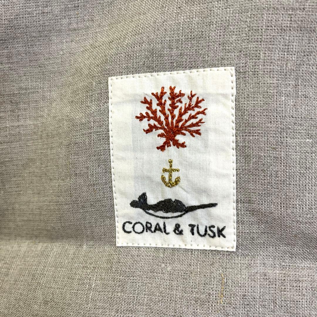 Coral & Tuskクッションカバー 40x40 Blush Bouquet