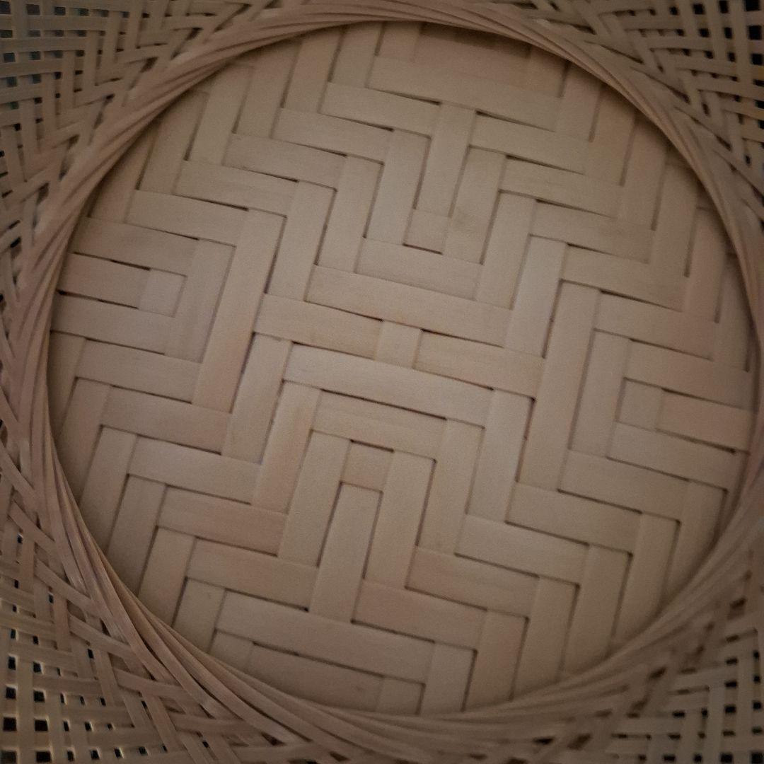 竹製の丸型ざる 約25cm鉄鉢