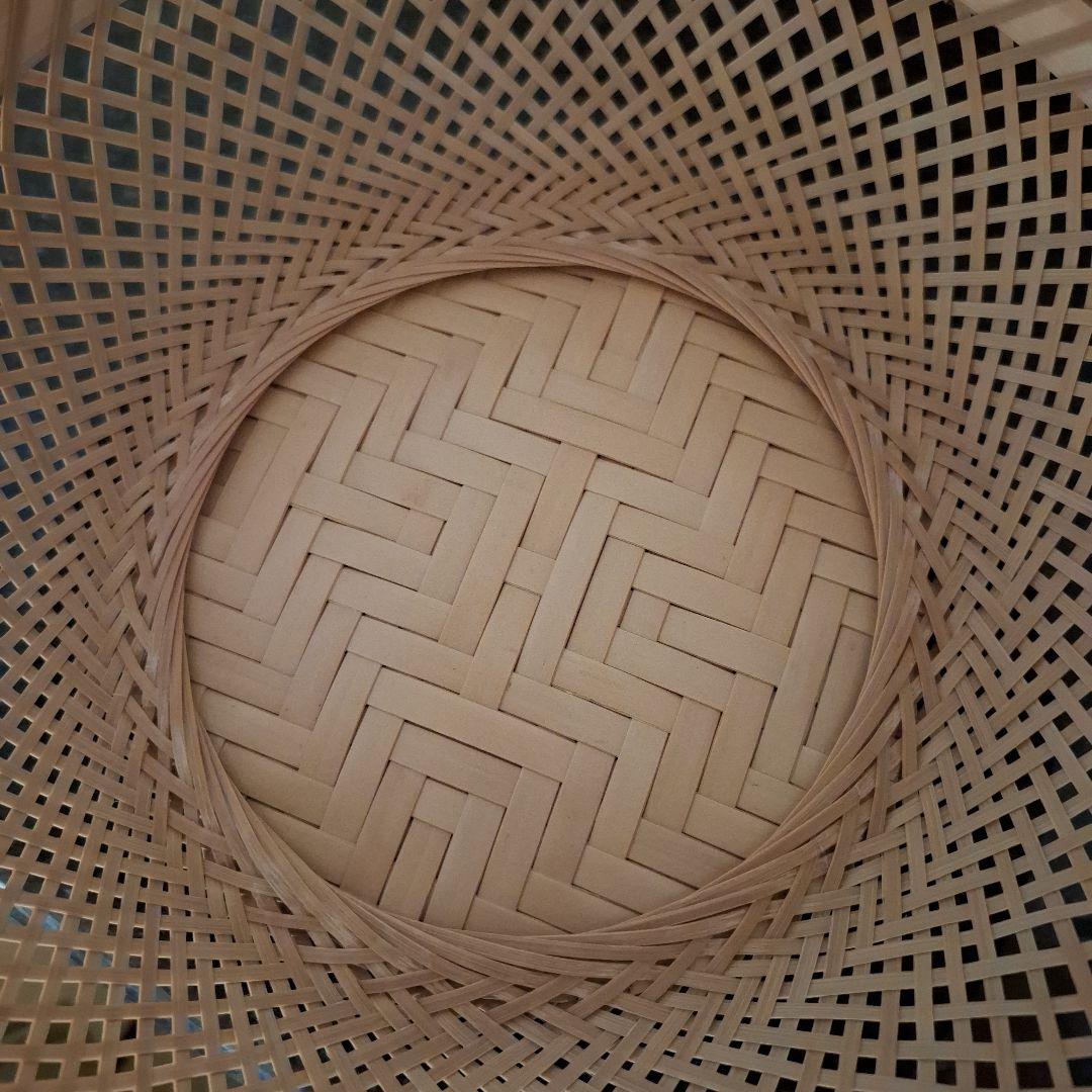 竹製の丸型ざる 約25cm鉄鉢