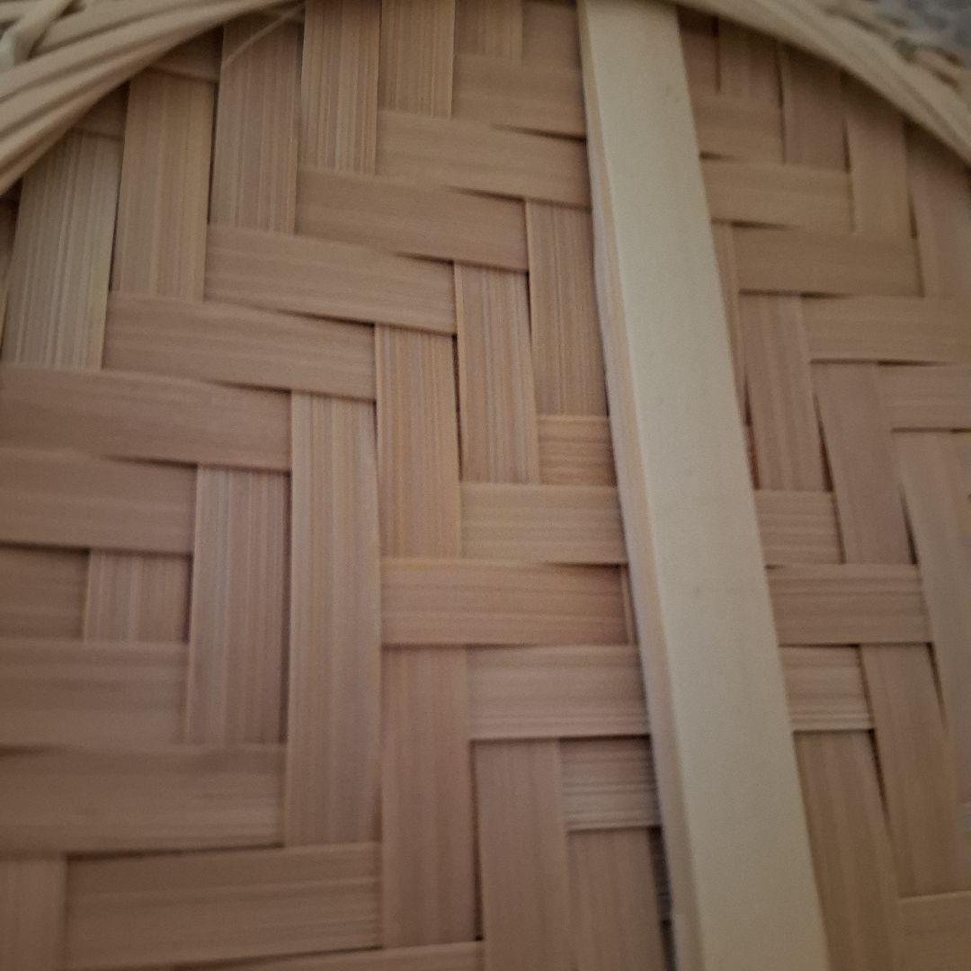 竹製の丸型ざる 約25cm鉄鉢