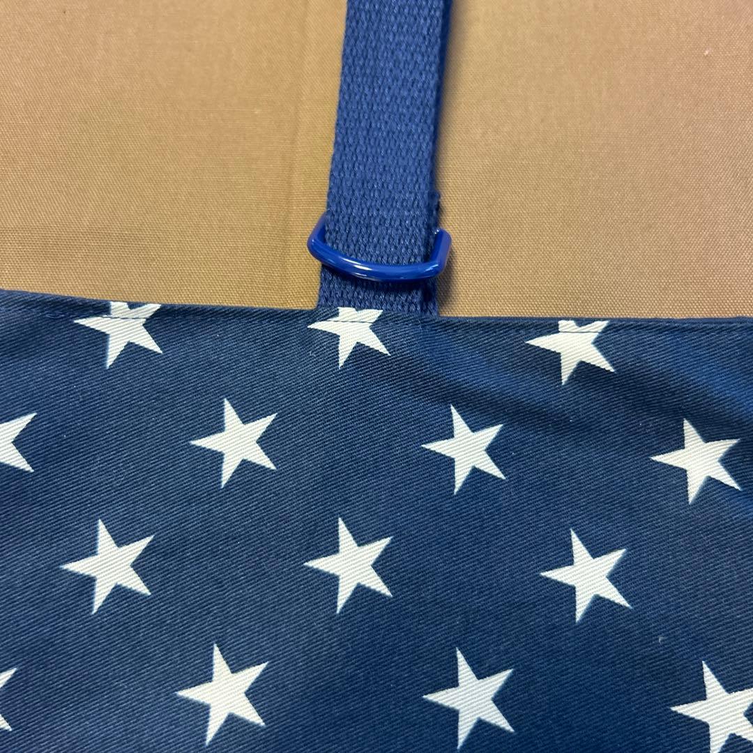 星柄　入園　レッスンバッグ　上履き入れ　お着替え入れ　　3点セット　　ネイビー