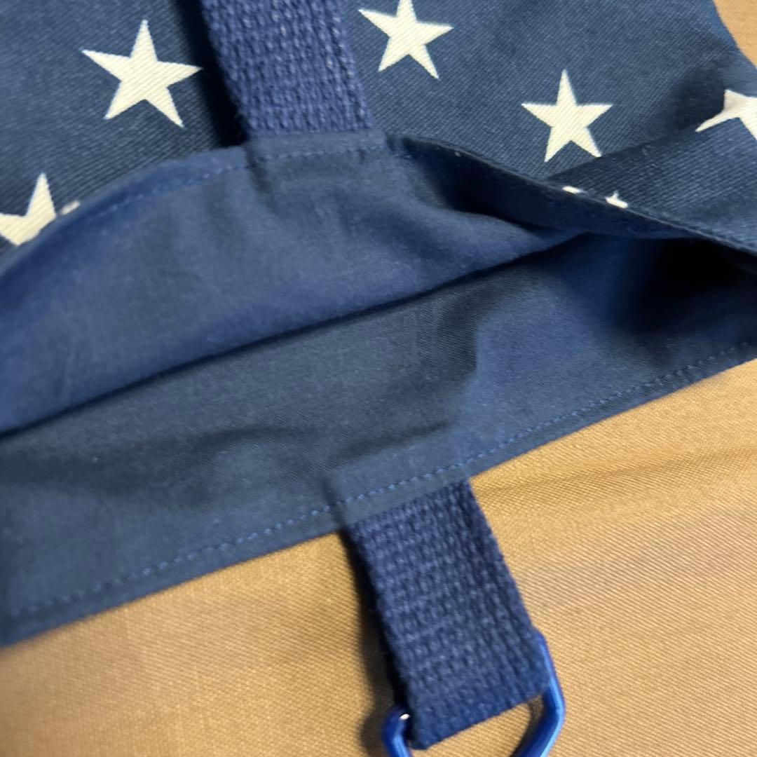 星柄　入園　レッスンバッグ　上履き入れ　お着替え入れ　　3点セット　　ネイビー