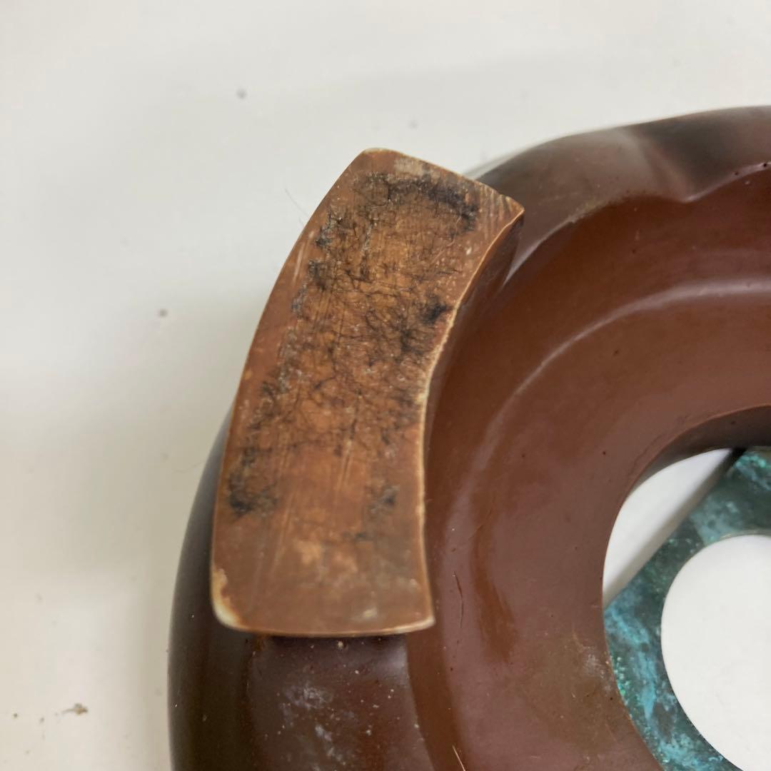 A563-53 ステンドグラスランプ　アンティーク　テーブルランプ　花柄