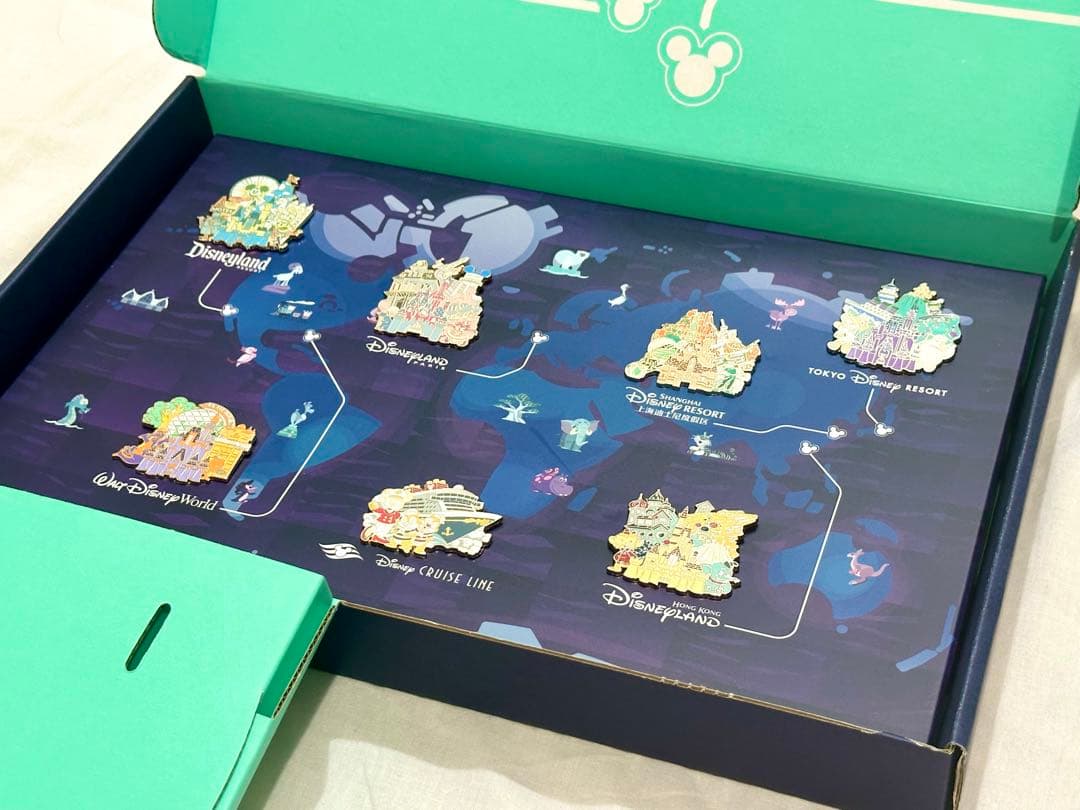 D23 ゴールドメンバー限定 2022年 ディズニーパークス ピン７個セット