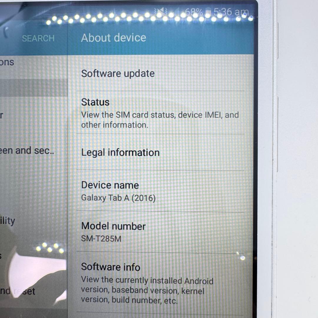 【海外版】Galaxy Tab A 7.0 (2016) SM-T285M 本体