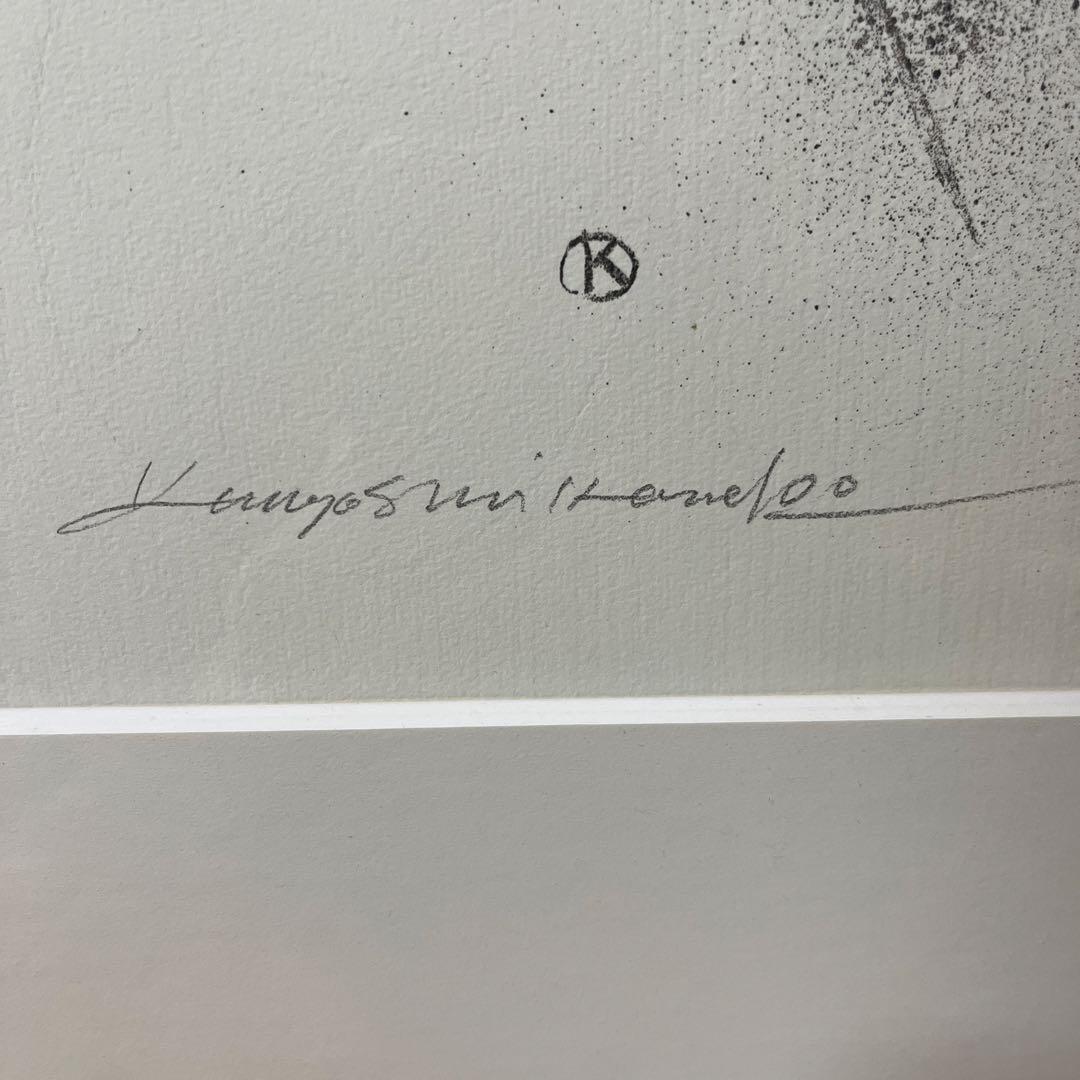 ⭕️画家　金子國義　未使用美品　箱で保管　褪色無し　[題　白鳥]　リトグラフ