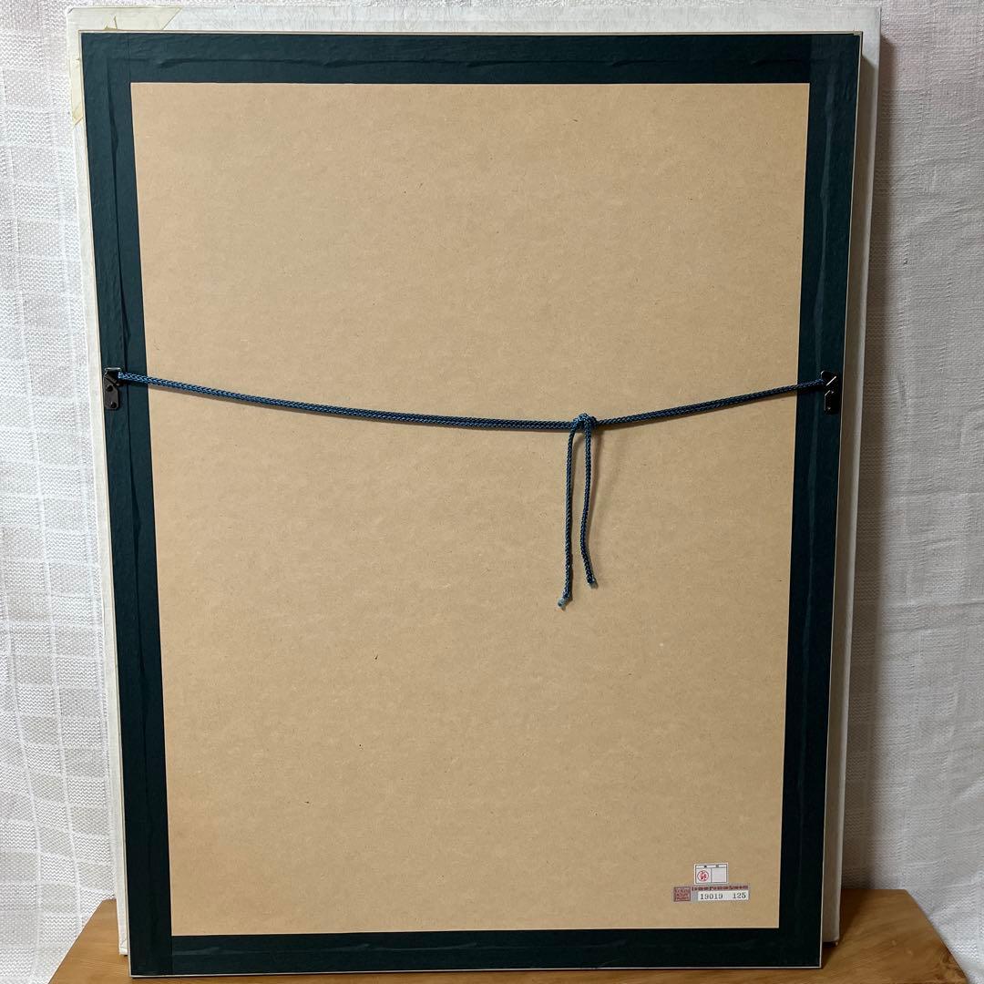 ⭕️画家　金子國義　未使用美品　箱で保管　褪色無し　[題　白鳥]　リトグラフ