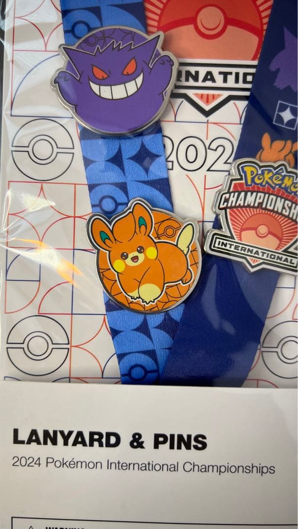 ポケモン 2024 EUIC  ネックストラップ　ピンバッチ