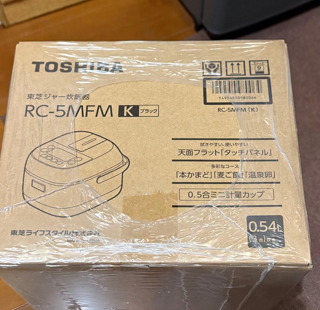 E*!様 TOSHIBA RC-5MFM ブラック 炊飯器3合炊き