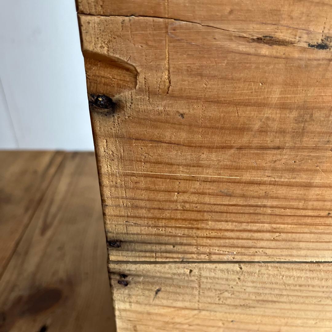 アンティーク 仕切り棚 チェスト 食器棚 書類棚 無垢材 無塗装 y6