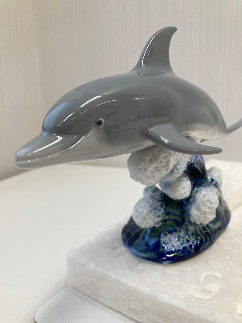 極美品‼️ LLADRO リヤドロ イルカの親子