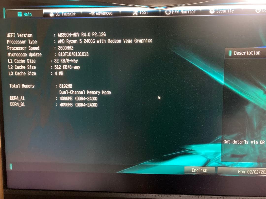 自作 コンパクトデスクトップ PC Ryzen5 2400G Windows11