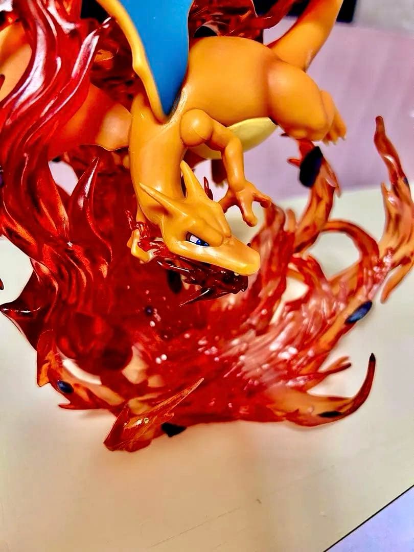 ポケモン フィギュア リザードン 約20cm ビッグサイズ 炎エフェクト付き